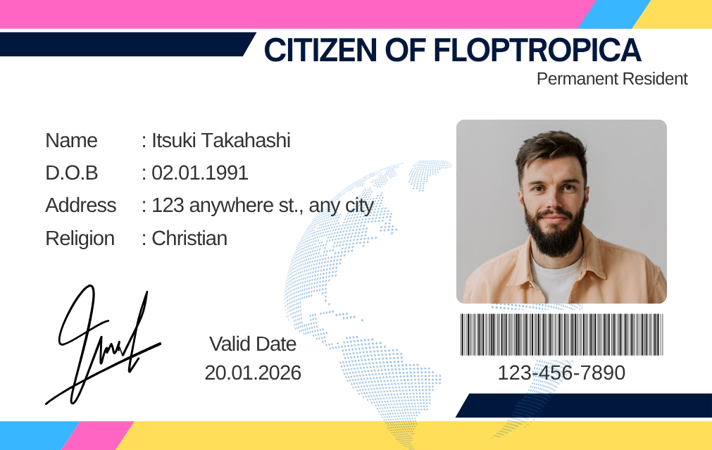FlopTropican Drivers Licence